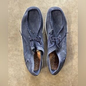 Itazero Casual Lace Up Shoes IZA901 Mens Size 12 Jean Blue Excellent Condition